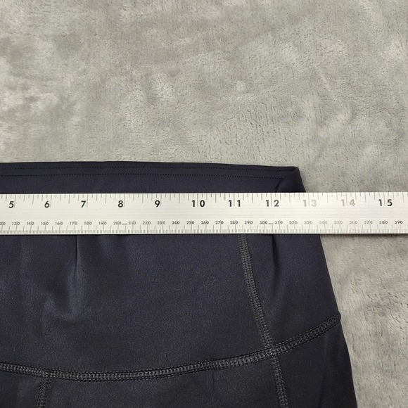 Adidas Leggings Womens M Black Three Stripe Climalite Ankle Yoga Gym Running - Picture 9 of 13